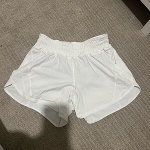 Lululemon Athletica White Athletic Shorts